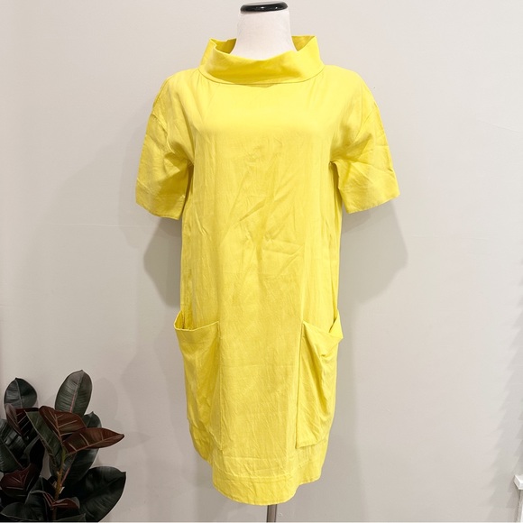 COS Neon Yellow Tunic Dress Women’s - Picture 4 of 6